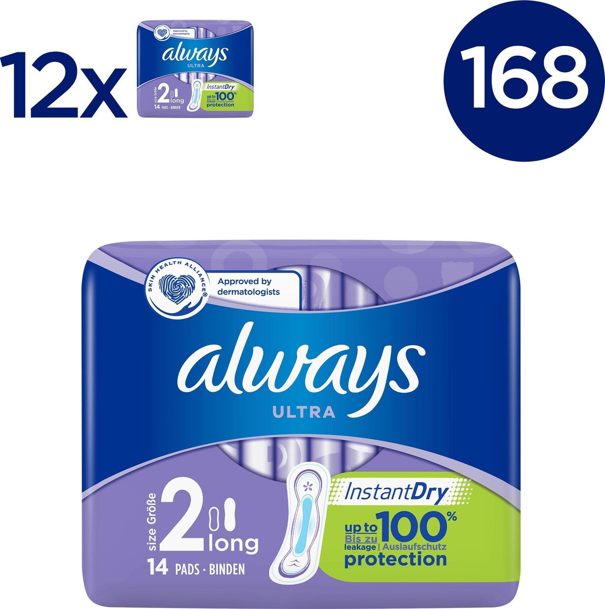 Always Ultra Long - 168 Stuks - Maandverband