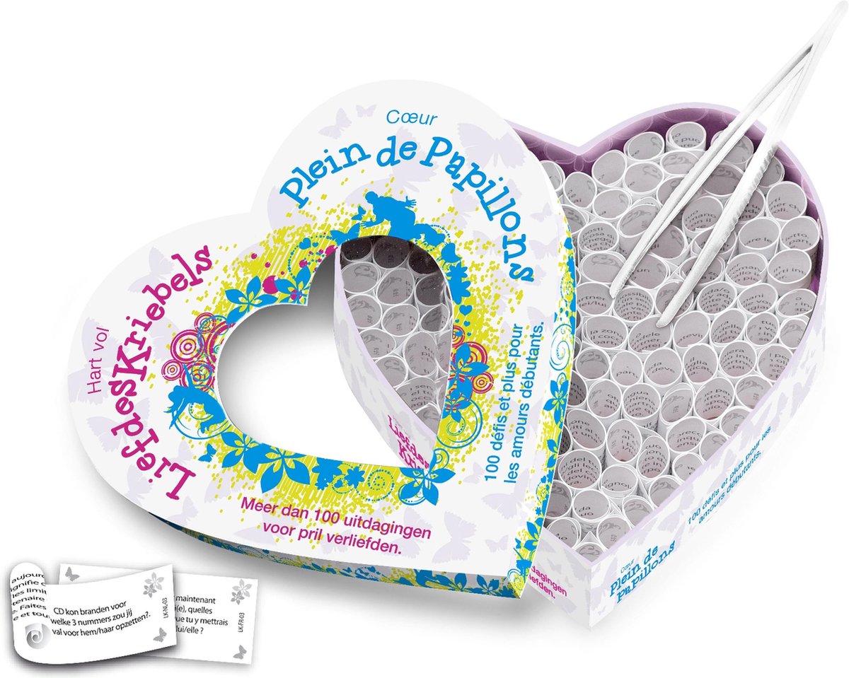 Tease & Please Hart Vol Liefdeskriebels - Wit - pril verliefde - uitdagingen