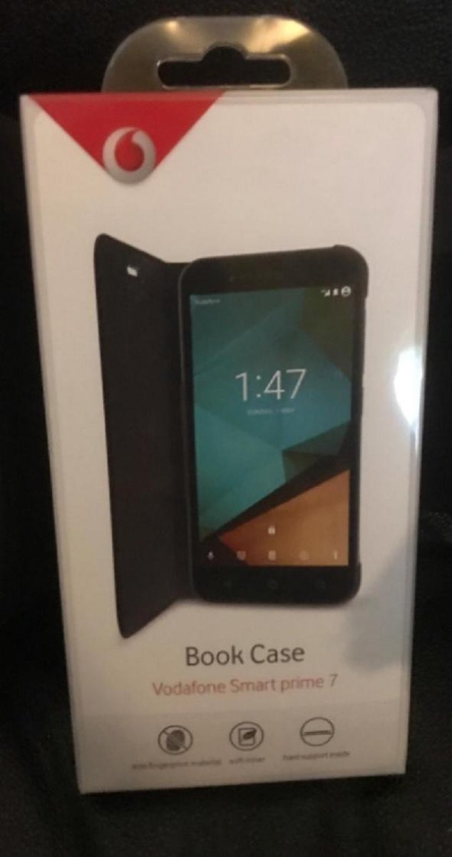 Book case voor Vodafone smart prime 7 zwart