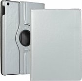 Case2go - Tablet hoes geschikt voor iPad 10.2 2019 / 2020 / 2021 - Draaibare Book Case Cover - Zilver