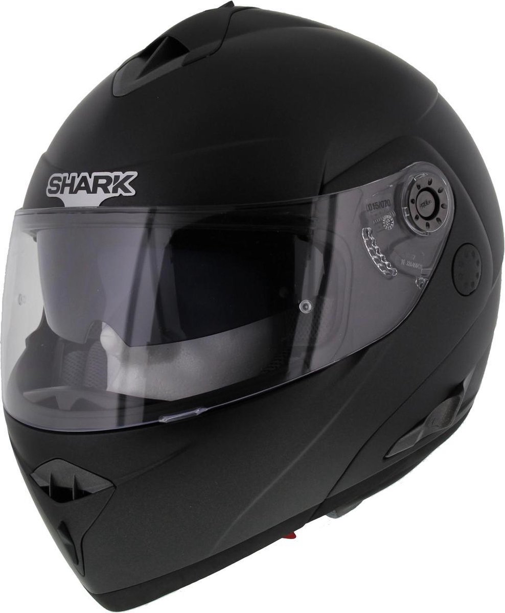 Shark Openline Pinlock Prime Kma Mat Zwart SyteemSysteemhelm - Motorhelm - Maat S