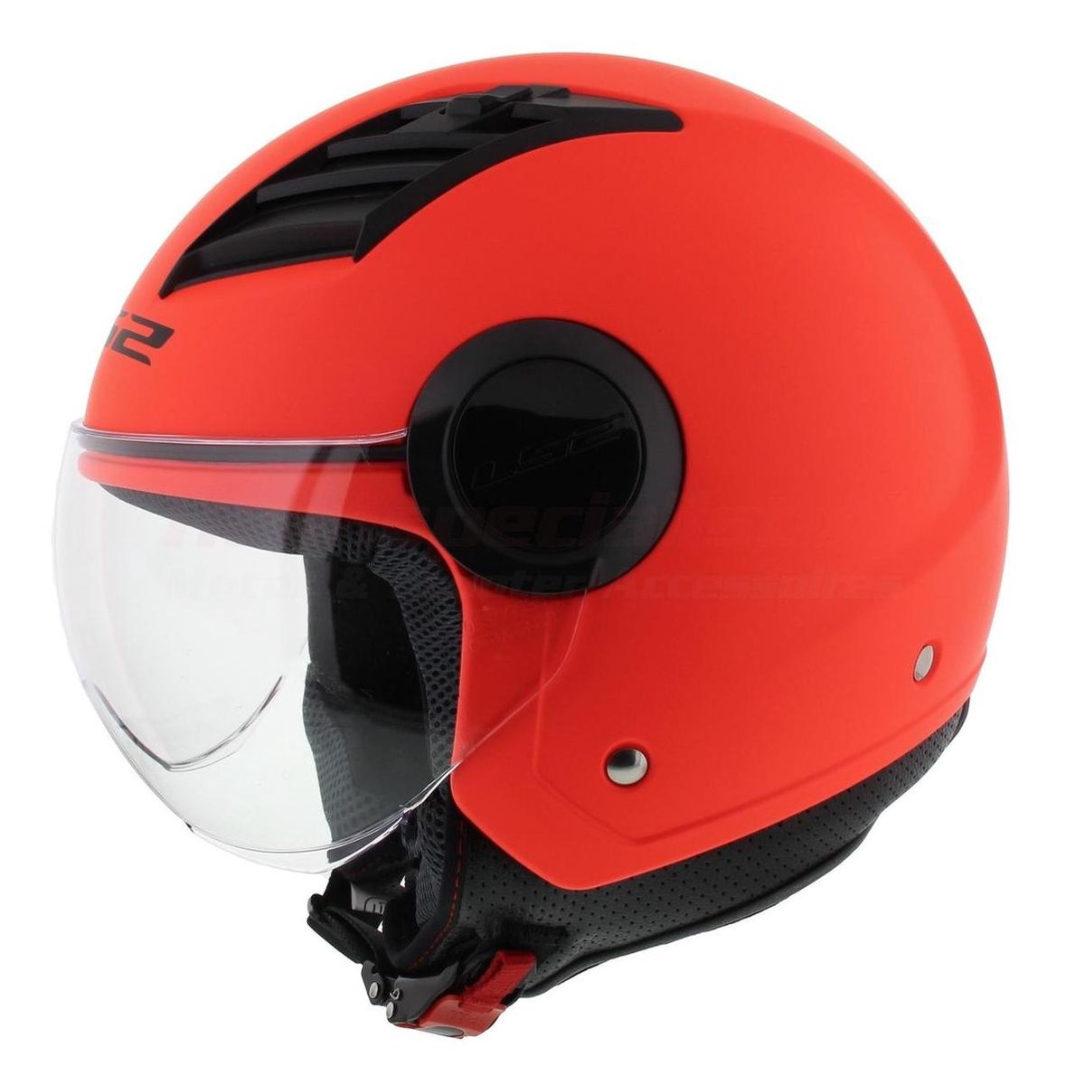 LS2 OF562 Airflow jethelm mat oranje