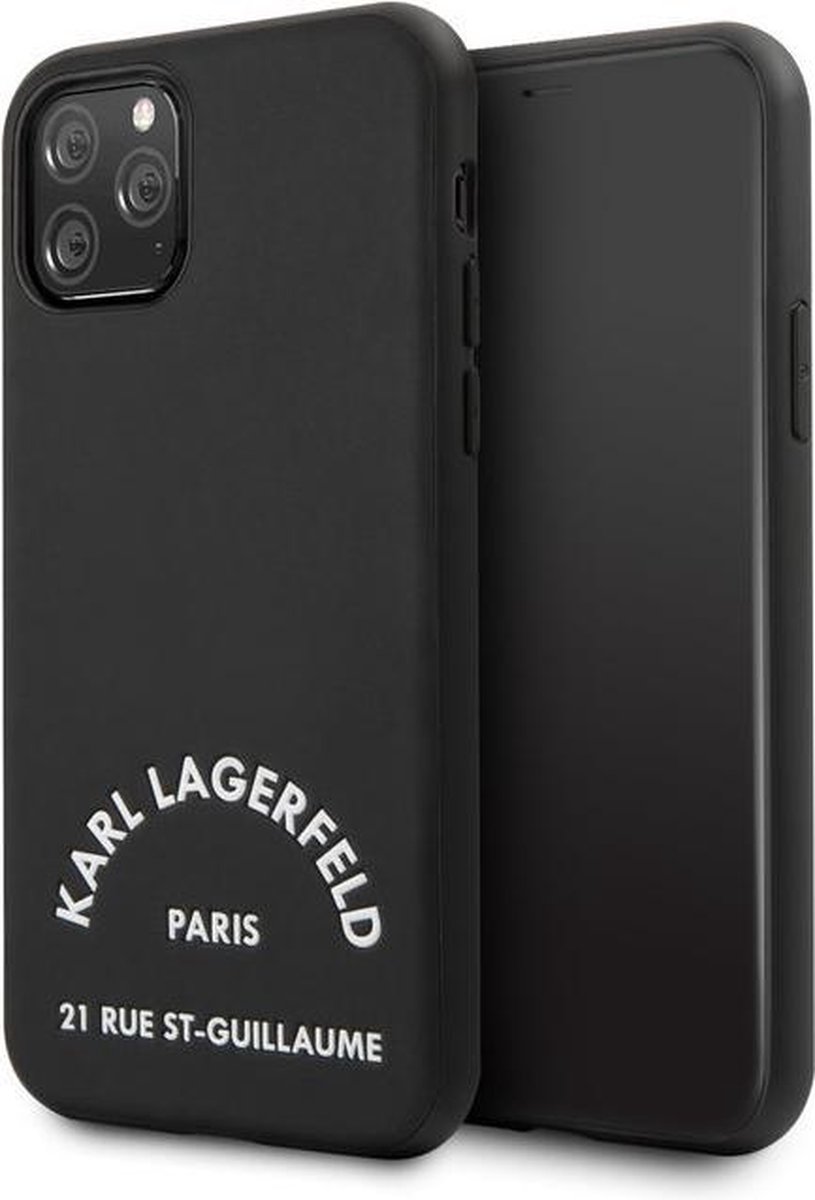Apple iPhone 11 Pro Max Karl Lagerfeld Backcover Rue St Guillaume Original - Zwart