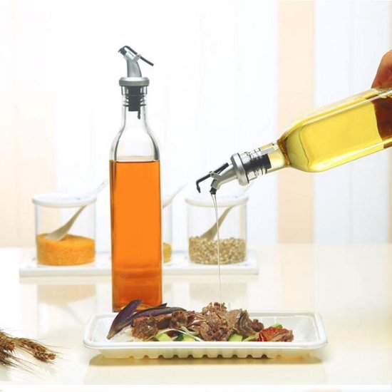 500 18 oz glas olijfolie en azijn dispenser schenker fles filler keuken | bol.com