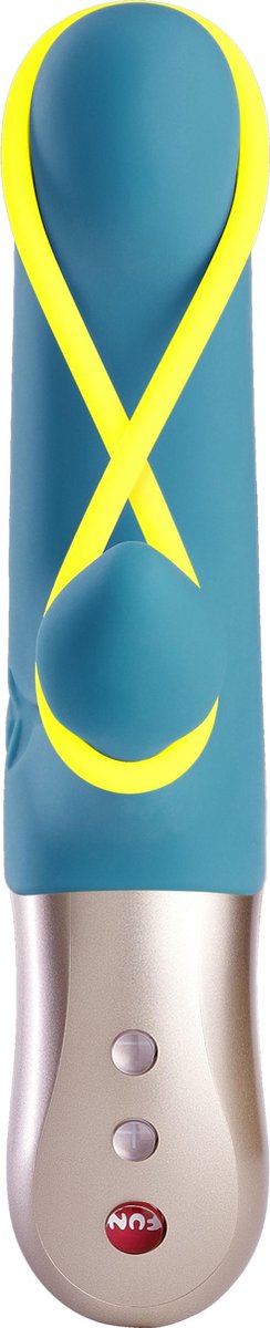Fun Factory Amorino Mini Rabbit Vibrator - Petrol & Neon Geel