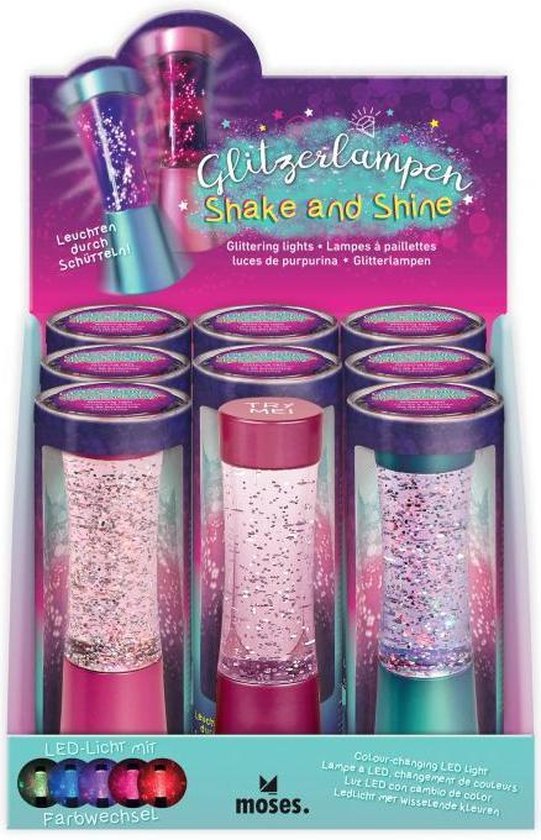 Moses Glitter LED lamp Shake and Shine 15 cm van Moses — afbeelding 5