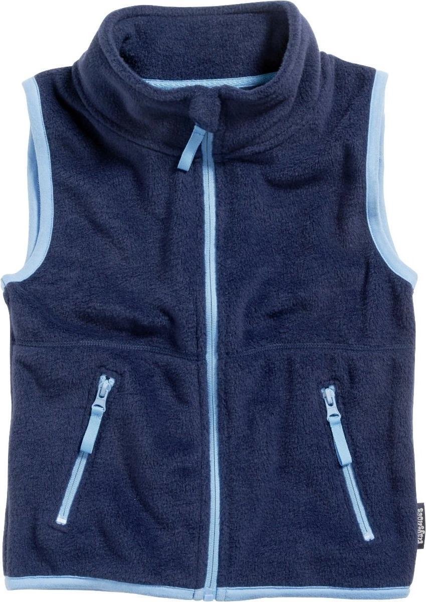Playshoes Bodywarmer Fleece Junior Navy/lichtblauw Maat 116