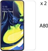 Samsung A80 2 x screenprotector ultra gehard gehard