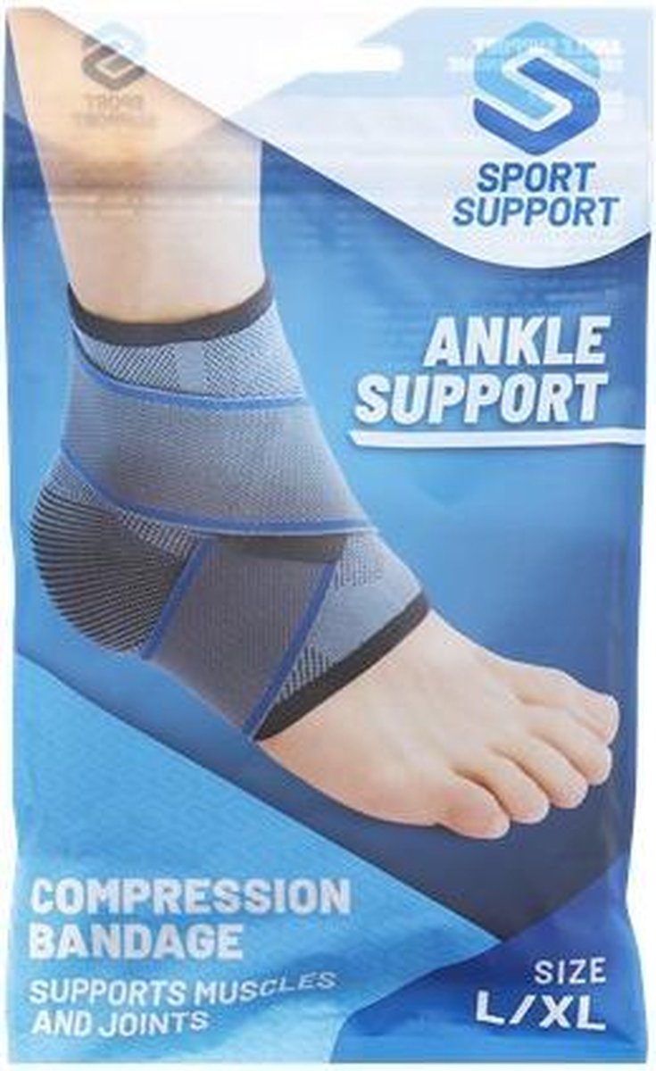 Sport Support Verstelbare enkelbandage - Compressie-bandage Enkel -Enkel Brace L/XL | bol.com