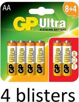 48 Stuks(4 Blister a 12 st) GP Ultra AA Alkaline