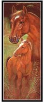 Diamond Painting Sepia Schilderijen - 25x55cm - Paard
