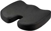 Ergonomisch Wigkussen – Medisch Traagschuim - Anti-Slip Bodem – Zwart – Stoelkussen – Stuitkussen