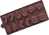 Chocoladevorm kerst siliconen - vorm voor ijsblokjes - ijsklontjes vorm - siliconen vorm - kerstmis