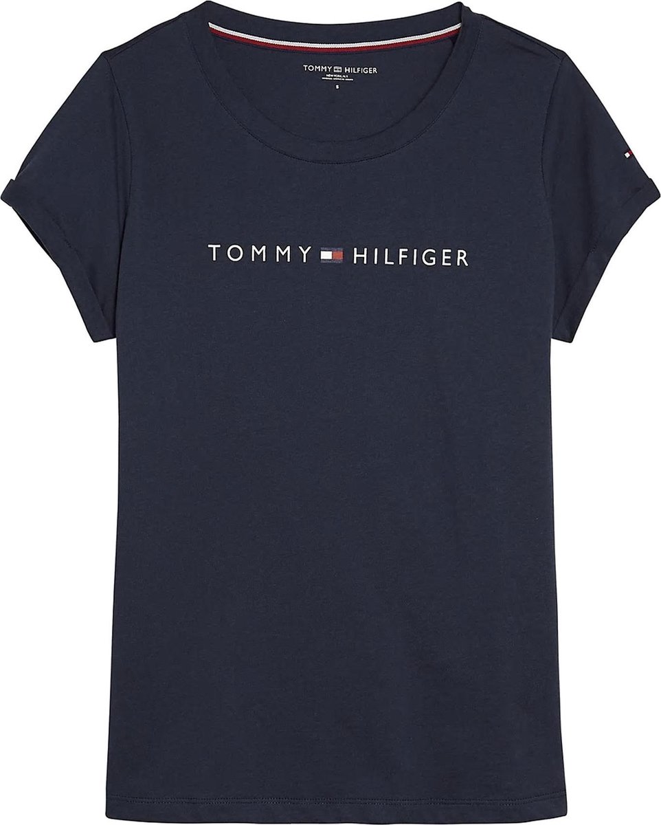 Tommy Hilfiger Dames TShirt Logo Blauw XS