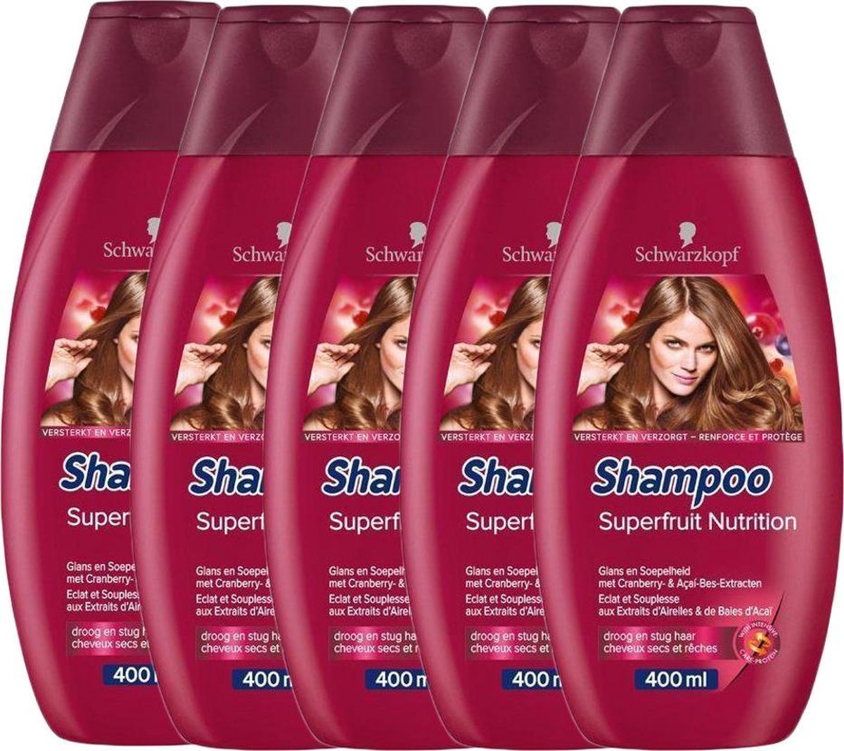 Schwarzkopf shampooing superfruit nutrition - 5 x 250ml - pack économique |  bol.com