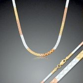 Schitterend zilver collier in 3 kleuren