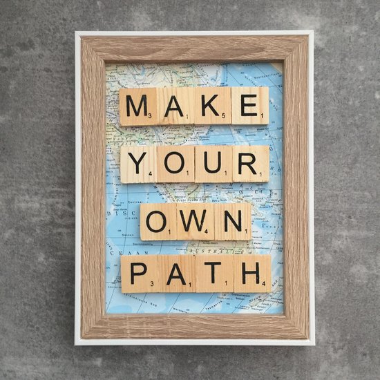 Bol Com Schilderijtje 3d Travel Make Your Own Path 16 X 21 Cm