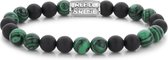 Rebel&Rose armband - Matt Malachite Twist - 8mm