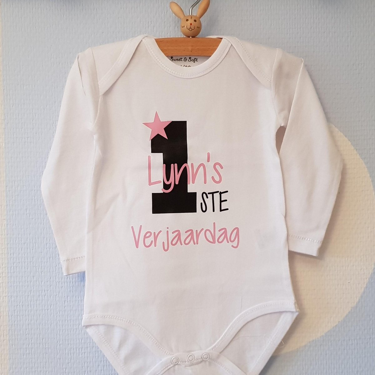 Baby Rompertje tekst opdruk 1 jaar eerste verjaardag 1 jaar meisje jongen |  Lange... | bol.com