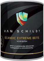 van Schildt Scandic Extreme Dekkende Beits Watergedragen Vochtregulerend Ademend Schakelverf Systeemverf. Alle donkere kleuren 1 Liter