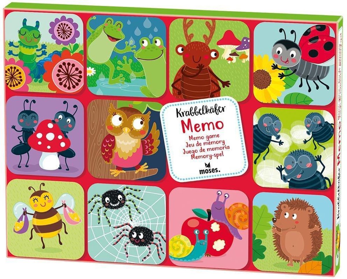 Moses Memo spel Krabbelkäfer 48-delig op Prijzenvolger.com