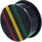 Single Flared Rasta Plug - 22 mm ©LMPiercings