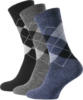 Warme diabetes sokken - Thermo sokken voor diabetici - Naadloos - Wijde boord - Oedeem geschikt - Drukvrij - Autisme - 3 paar - meerdere kleuren - 43/46