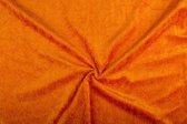 Velours de panne stof - Donker oranje - 50 meter
