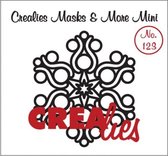 Crealies Masks & More mini no.123 snowflake B - 1 stuk