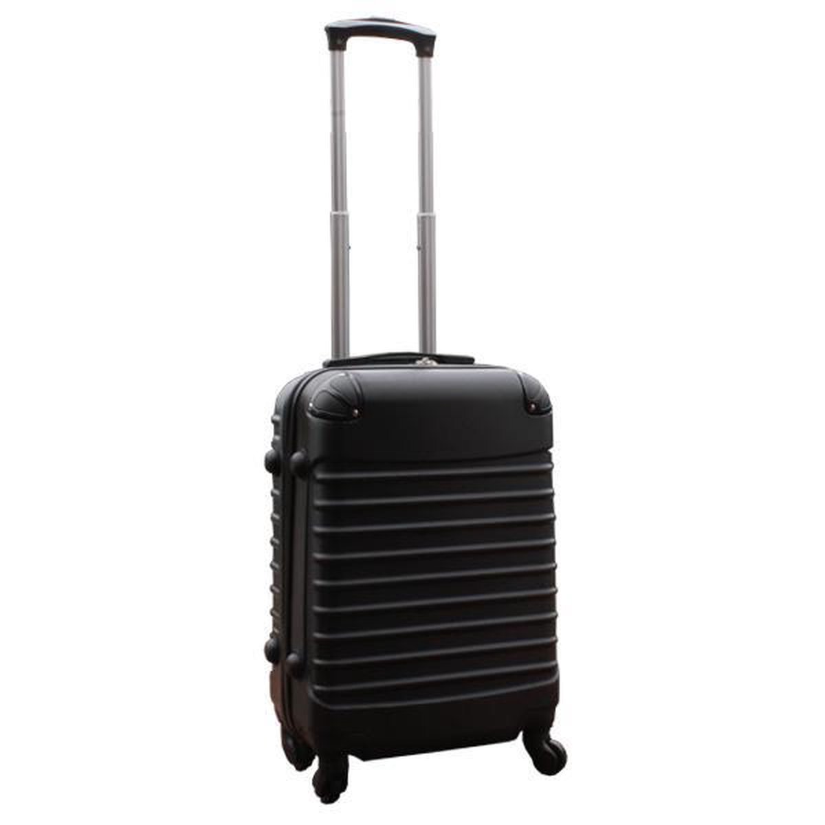 Valise 2 Pièces, Coque Rigide En Abs, Serrure à Combinaison Tsa Et Poignée Télescopique, Noire