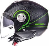 Helm MT City-Eleven SV Tron Zwart/Groen S