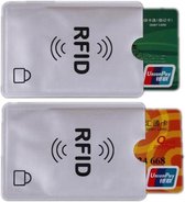 Hoesje voor pasjes met RFID bescherming – Bescherming tegen contactloos pinnen fraude - 5 stuks