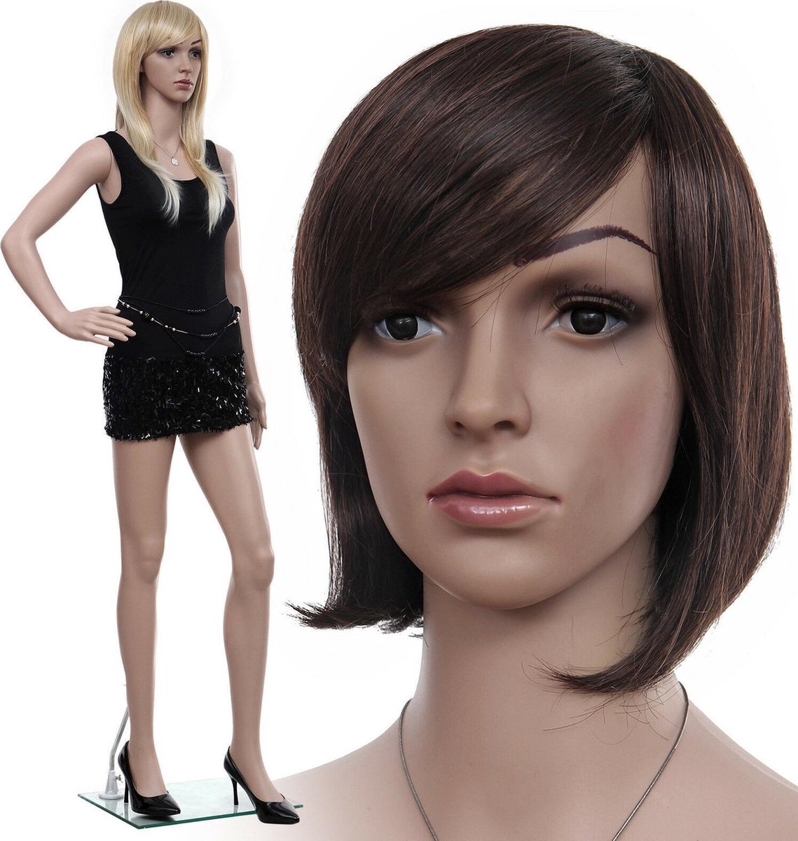 Luxe Paspop Mannequin Volledige Full Body Etalagepop Met Torso