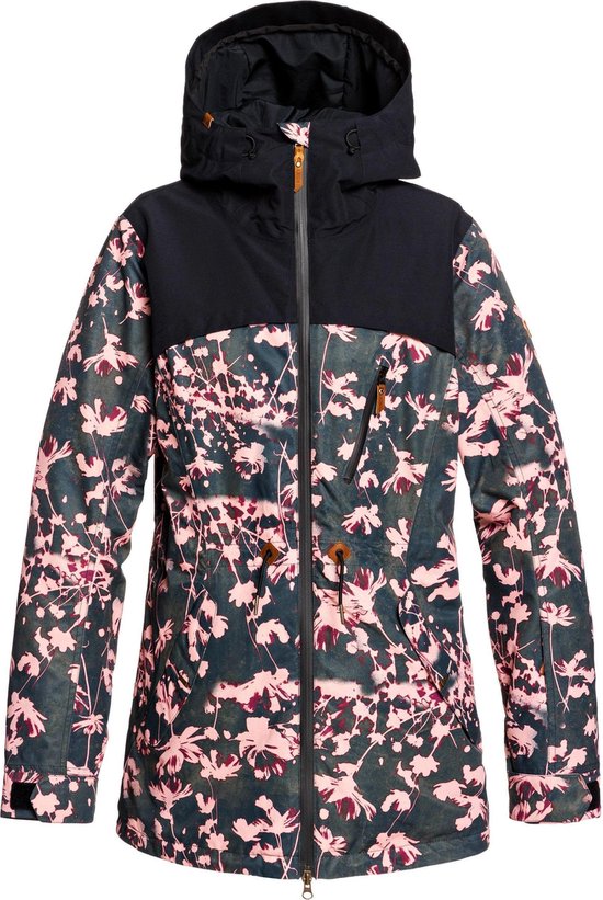 Mededogen Kraan voordeel Roxy Stated Dames Ski jas - True Black Poppy - Maat XL | bol.com