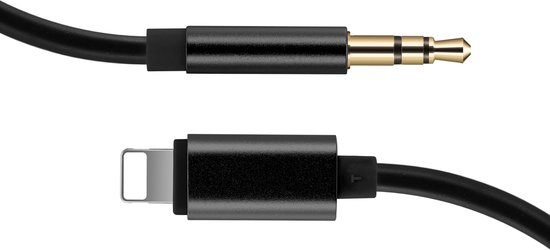 UGREEN Apple Lightning naar 3.5mm Jack Audiokabel MFi 1M Zwart