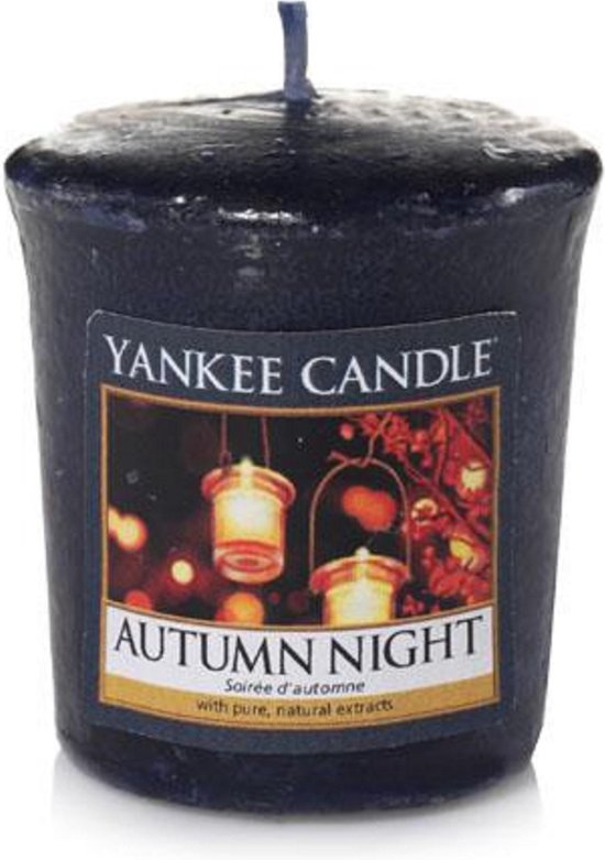 Yankee Candle Votive Geurkaars - Autumn Night - 3 Stuks