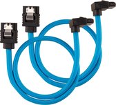 Corsair CC-8900281 SATA-kabel 0,3 m Zwart, Blauw