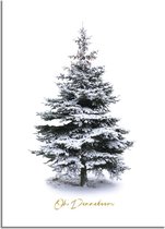 DesignClaud Kerstposter Kerstboom Goudfolie Oh Denneboom A3 poster (29,7x42 cm)