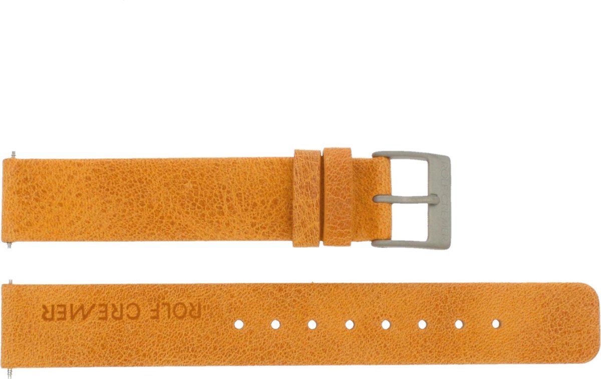 Rolf Cremer horlogeband Spirale II Orange Leder Oranje 16mm | bol.com