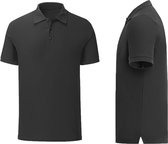 Senvi Getailleerde Polo zacht aanvoelend Kleur zwart Maat XL
