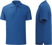 Senvi - Fit Polo - Getailleerd - Maat M - Kleur Royal Blauw - (Zacht aanvoelend)