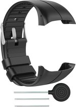 KELERINO. Horloge Band geschikt voor Polar M430 & M400 - Siliconen - Zwart - Large