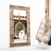 Moodadventures - Exclusives - spiegel houten lijst donkerbruin - 240x140 - spiegels XL - staand en ophangbaar