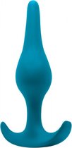 Lola Toys - SpiceItUp! - Smooth - Buttplug met handgreep - Anaalplug 100% Siliconen - 10,5cm x 2,8cm - Blauw