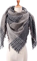 Driehoek herfst winter dames sjaal van zacht acryl - 130 x 130 x 200 cm