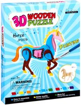 Houten 3D puzzel paard