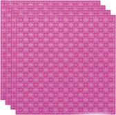 Strictly BRIKS LBP204TTM Bouwplaat 20x20 Transparant Magenta Vierpak