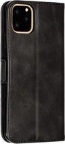 GadgetBay Leren Wallet Bookcase hoesje portemonnee iPhone 11 Pro Max - Zwart