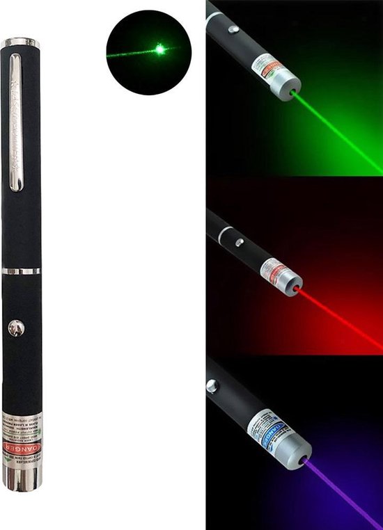 5MW Krachtige Laser pen mit 2 x AAA batterij | 500 meter afstand | | bol.com
