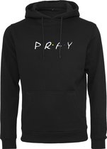 Hoodie Pray Wording zwart